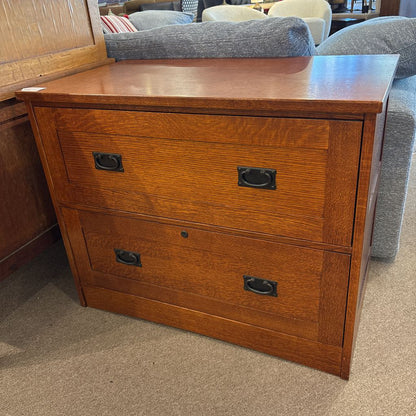 Mission Style 2 Drawer Cabinet