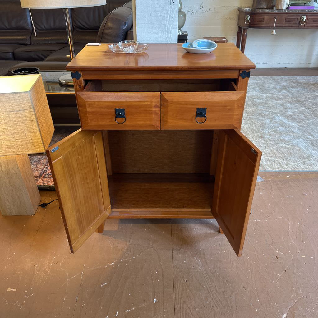 Oak 1 Drawer 2 Door Cabinet C CABINETS