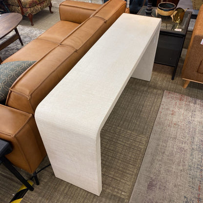 WEST ELM Mod Textured White Console Table