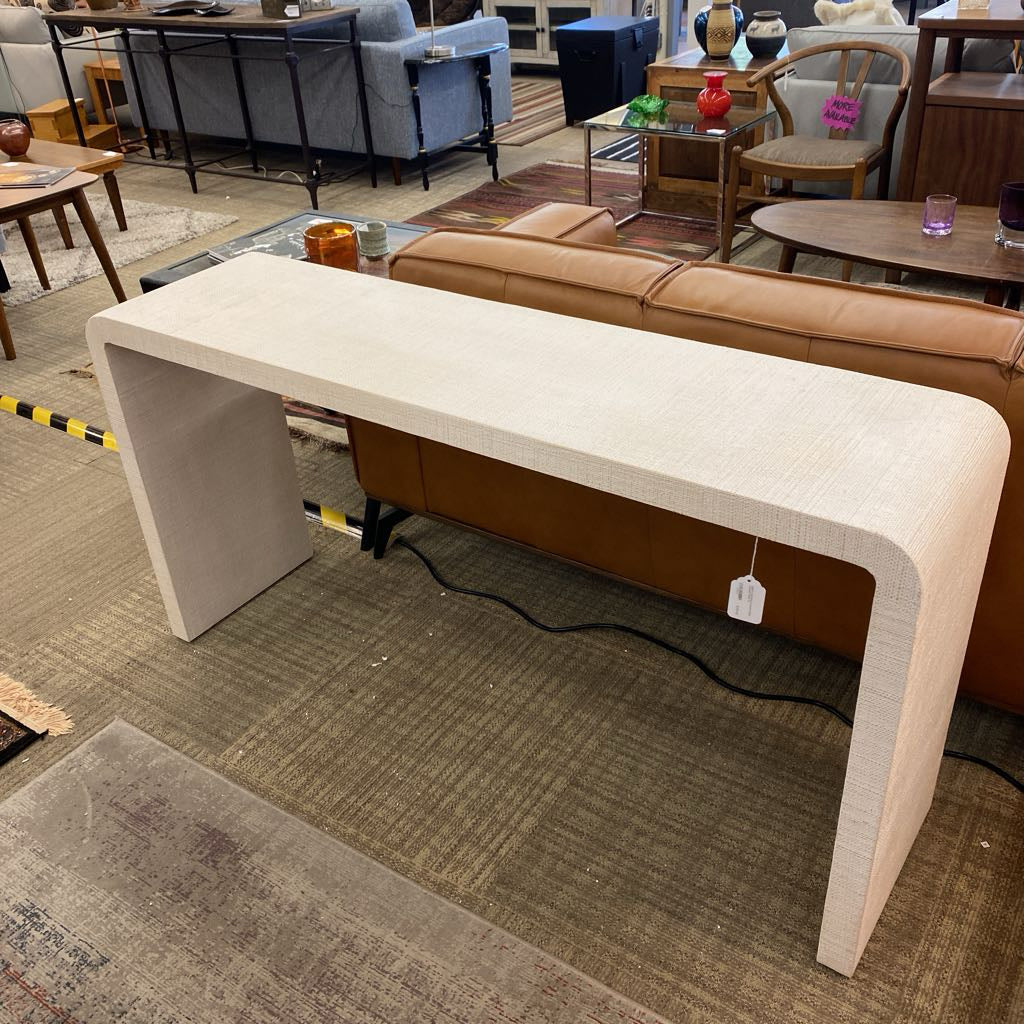WEST ELM Mod Textured White Console Table