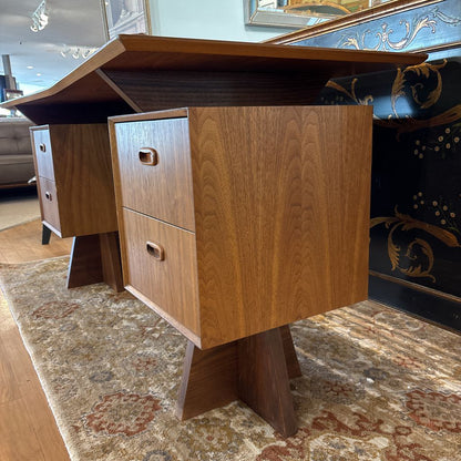 Vintage Live Edge Danish Design Desk
