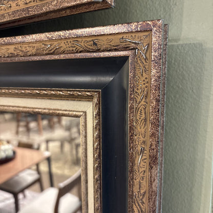 Ornate Silver Trim Mirror