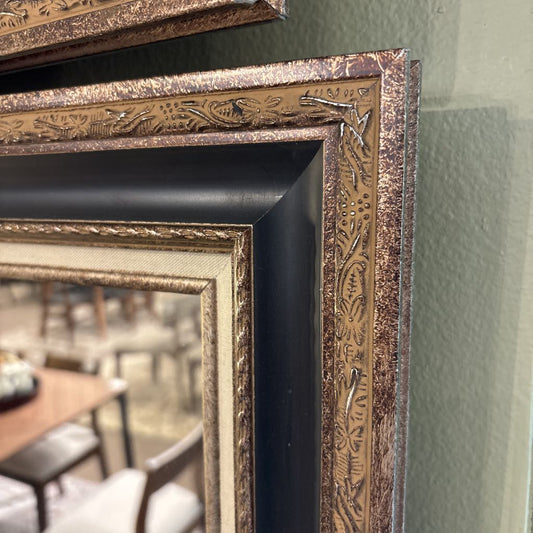 Ornate Silver Trim Mirror C MIRRORS