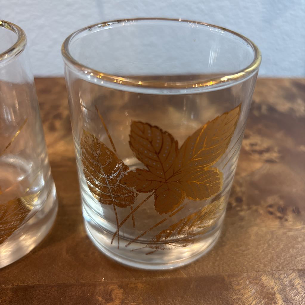 Gold Decal Glass (SET OF 3) SMALLS