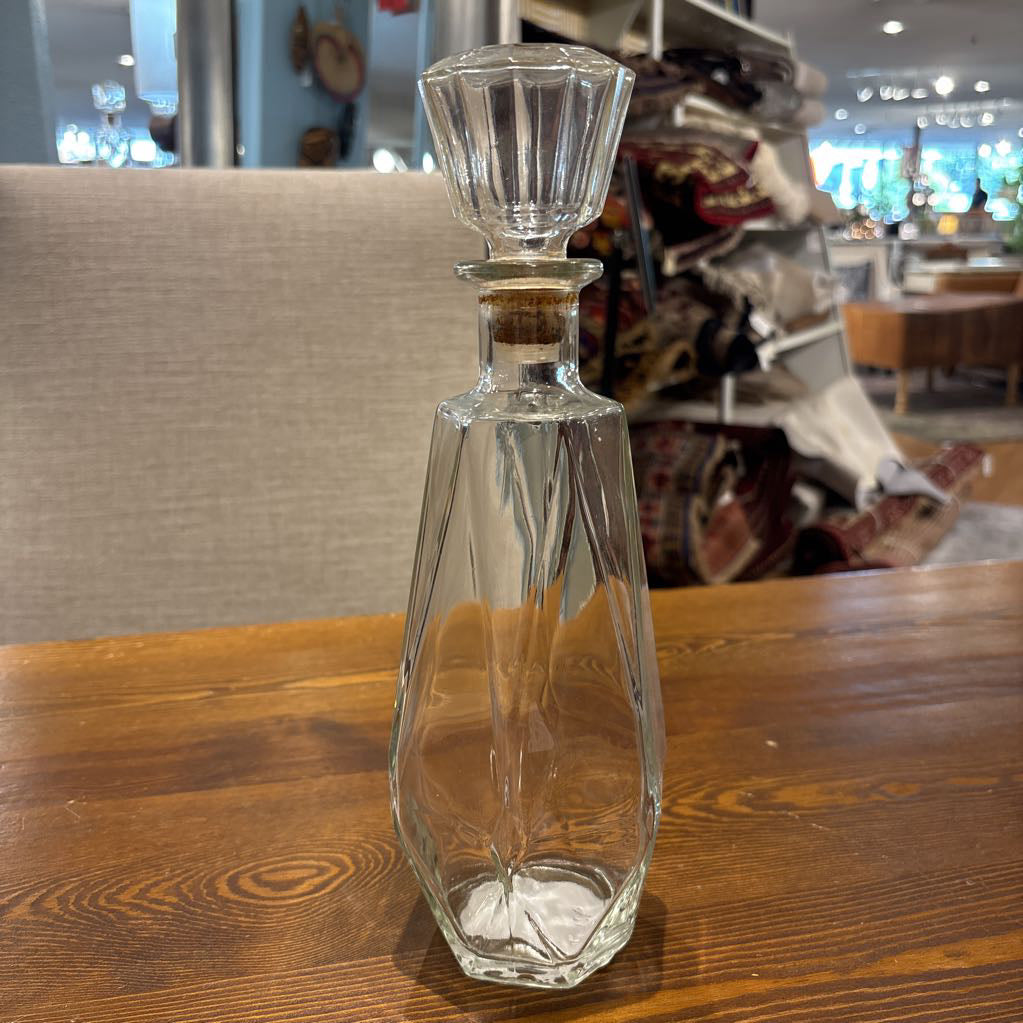 Geometric Glass Decanter
