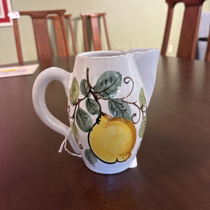 Italian Made Lemon Design Pitcher