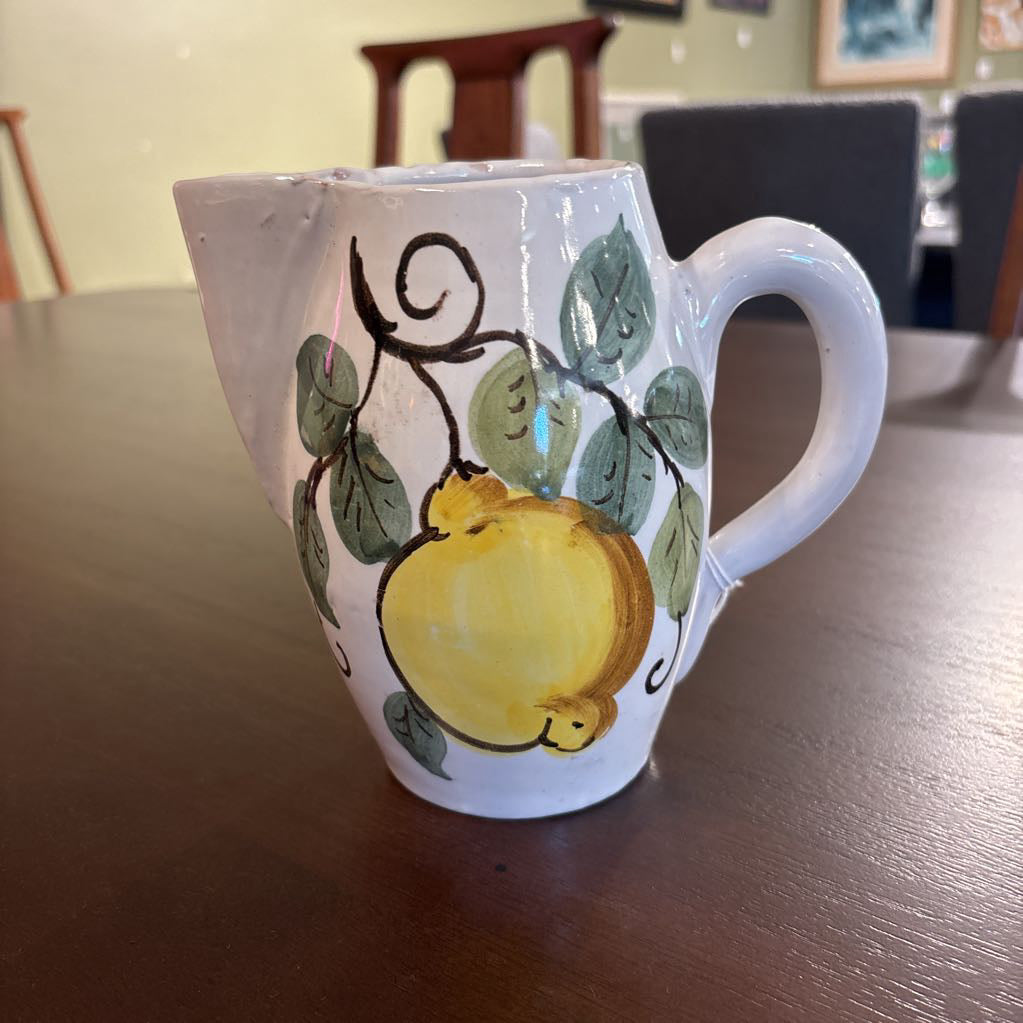 Italian Made Lemon Design Pitcher