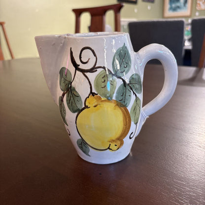 Italian Made Lemon Design Pitcher