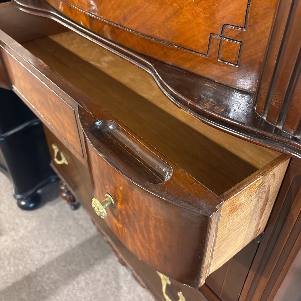 Early 1900's Burl Wood Chest of Drawers