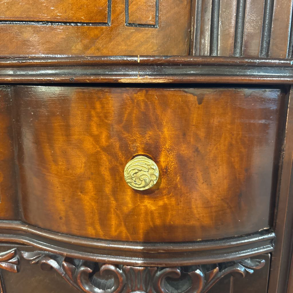Early 1900's Burl Wood Chest of Drawers