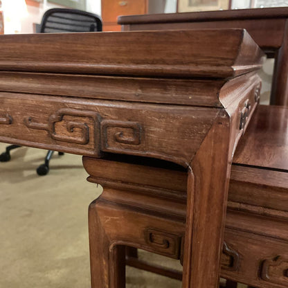 Asian Style Mahogany Nesting Tables