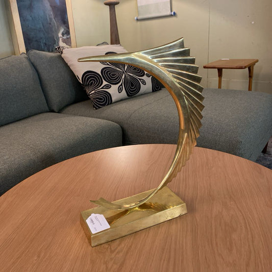 Deco Revival Brass Sailfish Sculpture UNIQUE FINDS