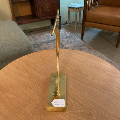 Deco Revival Brass Sailfish Sculpture