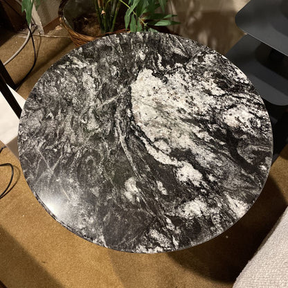 Black Marble Saarinen Style Side Table