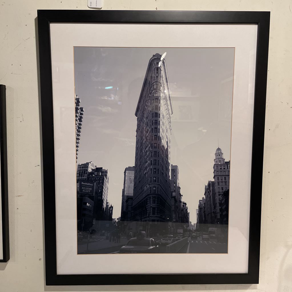 Flatiron Building NYC B&W Framed Photograph