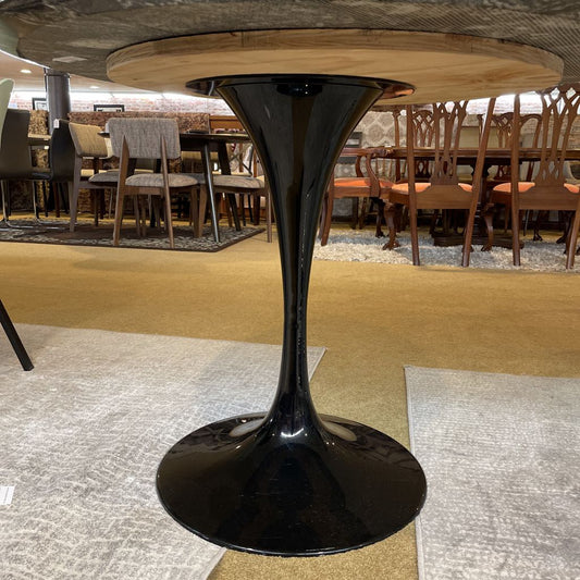 Black Marble Saarinen Style Pedestal Dining Table