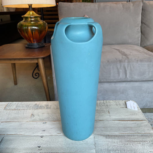 Tall Teal Silvestri Pottery Vase SMALLS