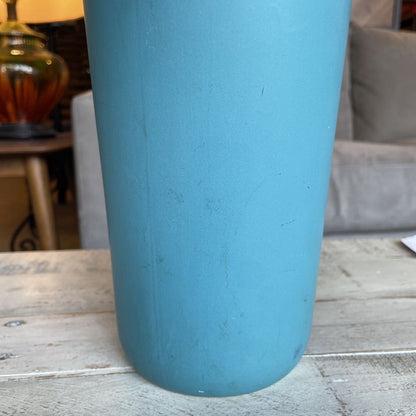 Tall Teal Silvestri Pottery Vase