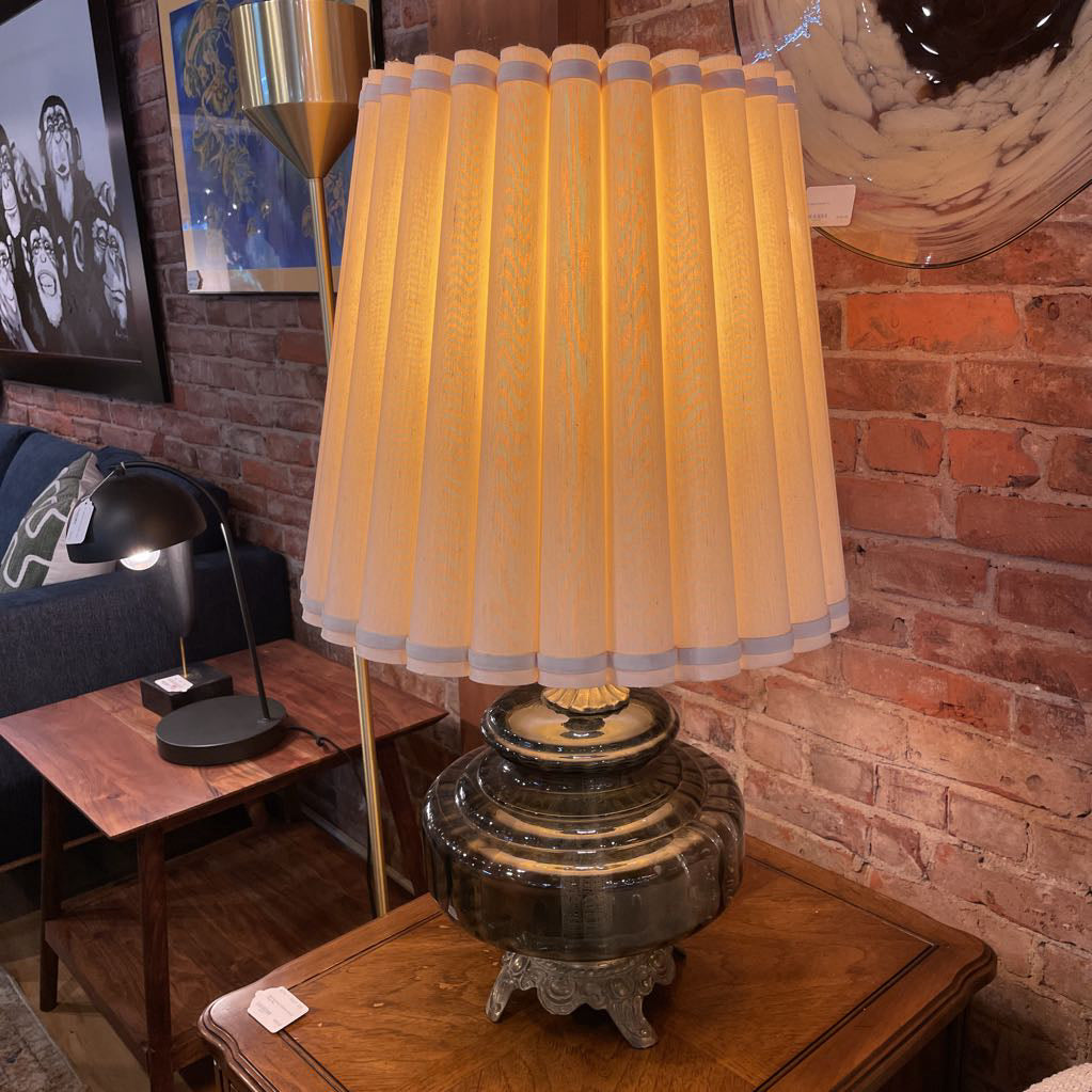 MC Smoke Glass Table Lamp