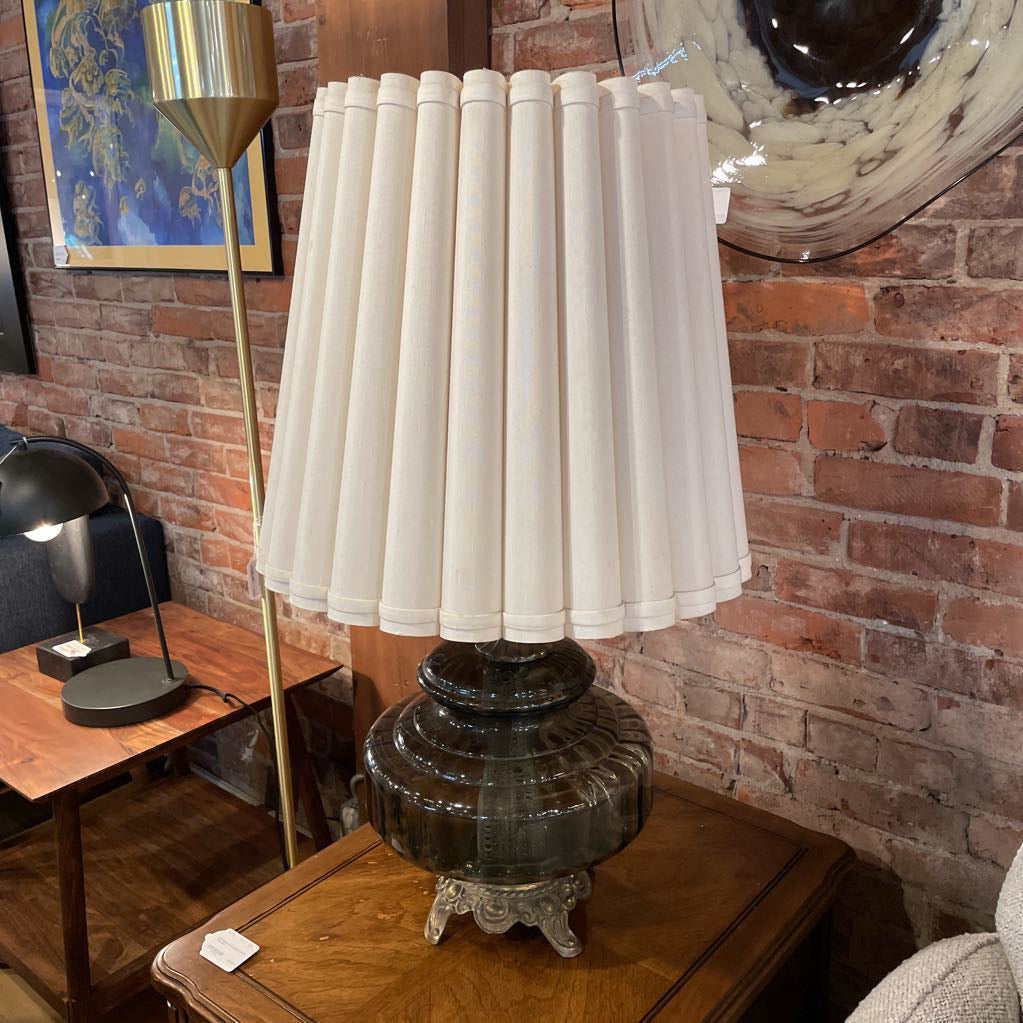 MC Smoke Glass Table Lamp