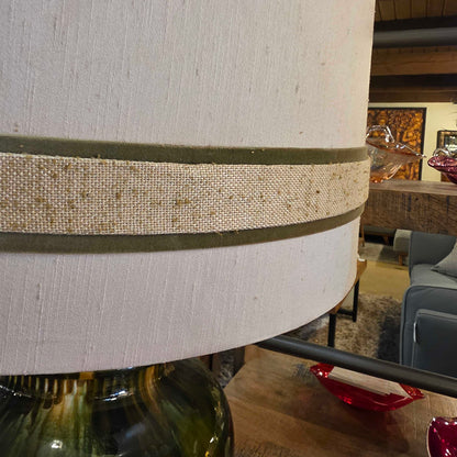MC Green and Brown Drip Glaze Table Lamp