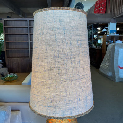 MC Orange and Gold Lava Glaze Table Lamp