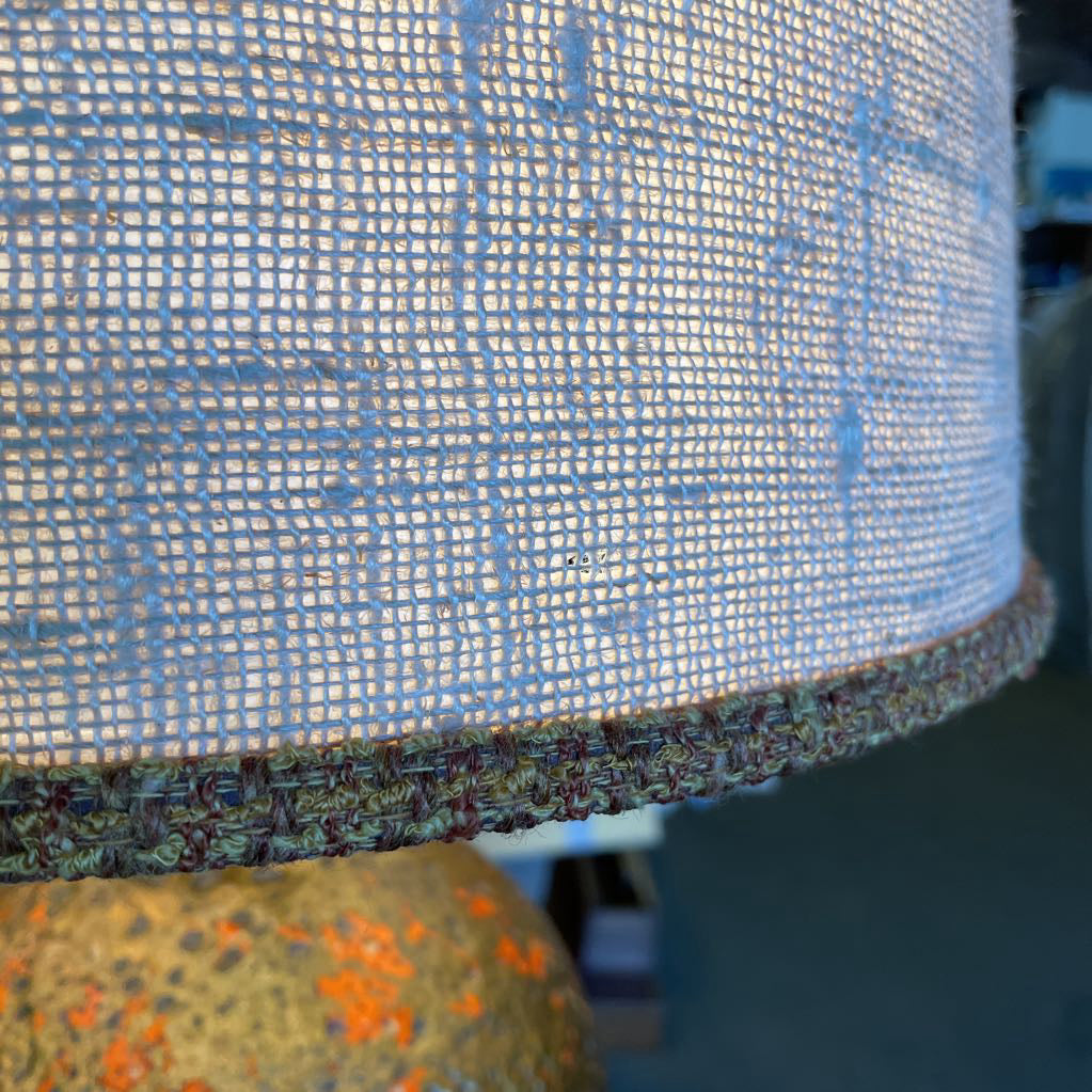 MC Orange and Gold Lava Glaze Table Lamp