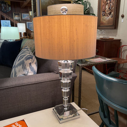 Stacked Hexagon Glass Cubes Lamp