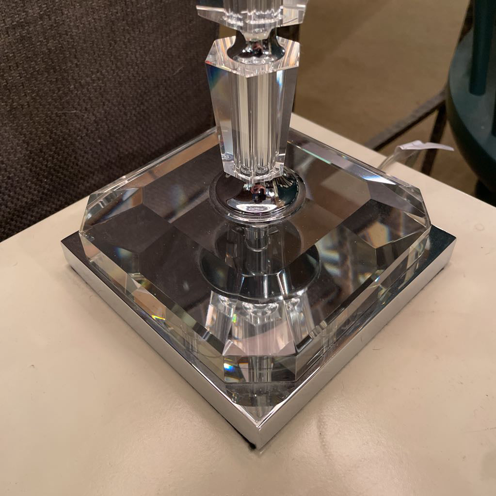 Stacked Hexagon Glass Cubes Lamp