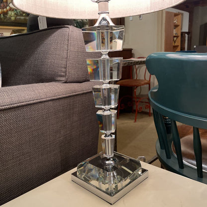 Stacked Hexagon Glass Cubes Lamp