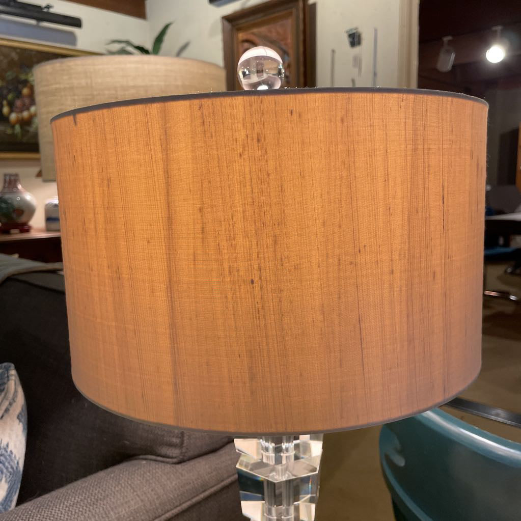 Stacked Hexagon Glass Cubes Lamp
