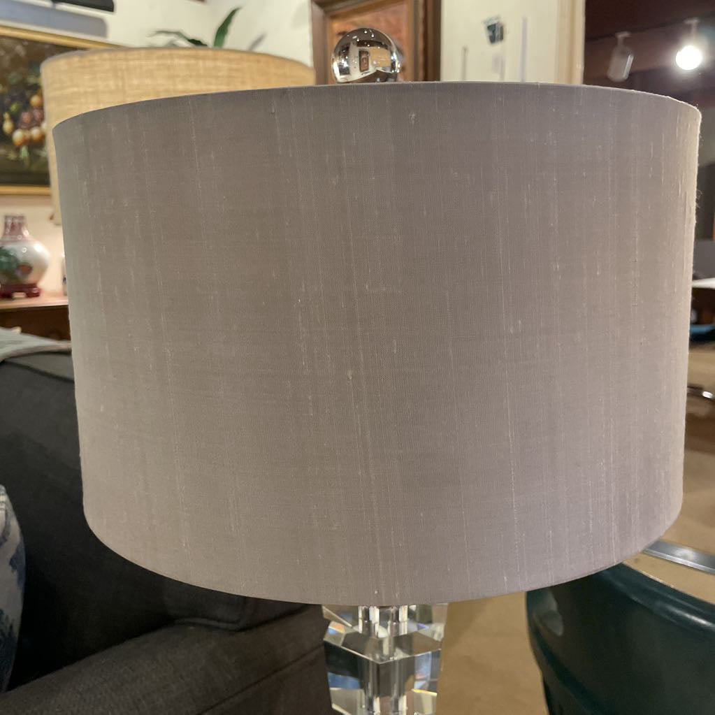 Stacked Hexagon Glass Cubes Lamp