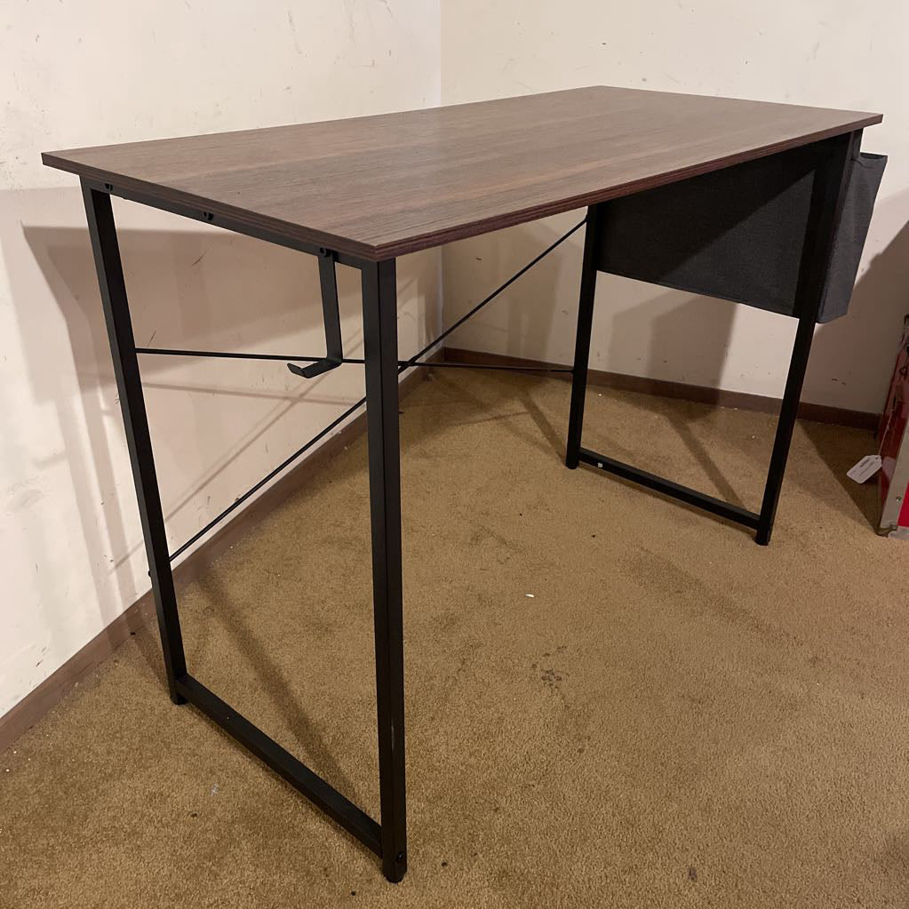 Faux Wood + Metal Desk