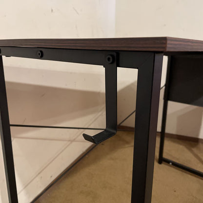 Faux Wood + Metal Desk