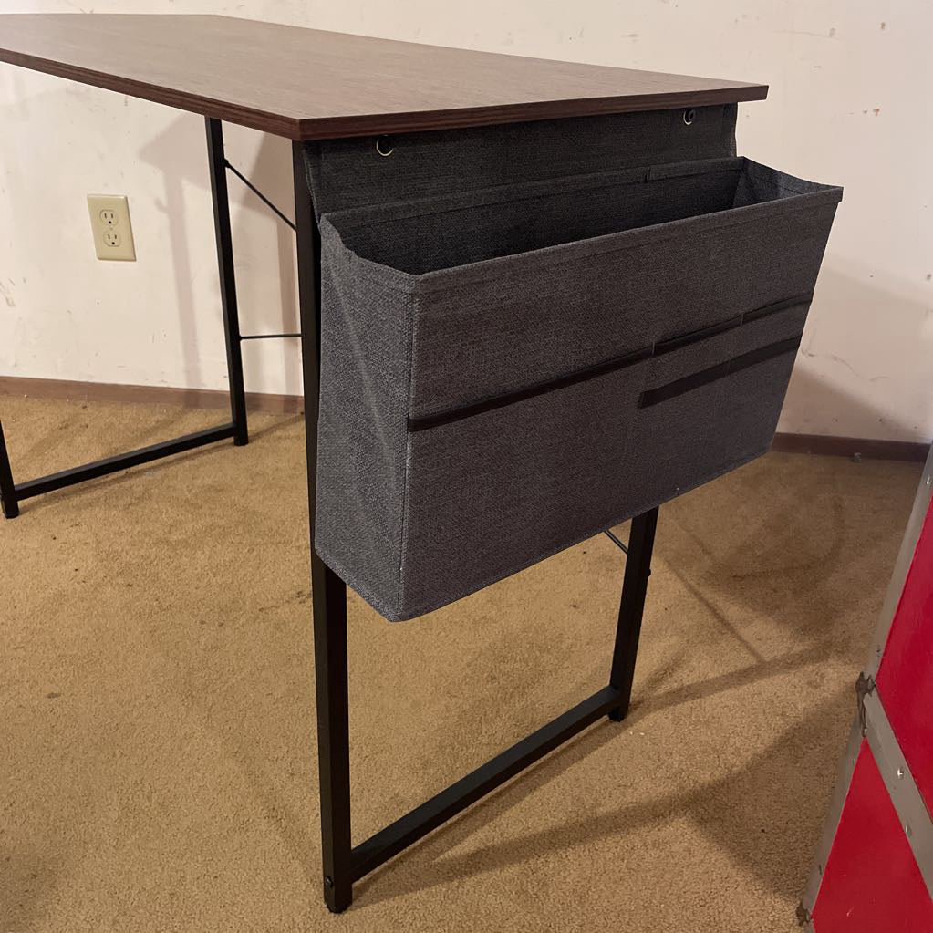 Faux Wood + Metal Desk