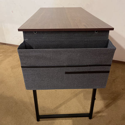 Faux Wood + Metal Desk