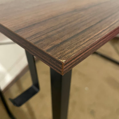 Faux Wood + Metal Desk
