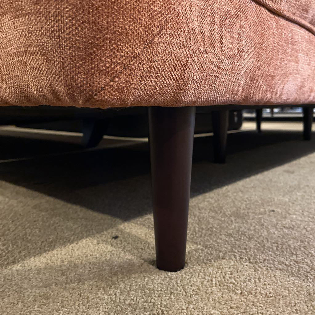 3 Seat Orange Sofa