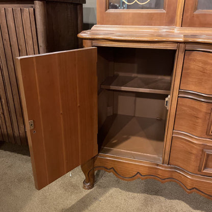 Bassett Maple Vintage China Hutch