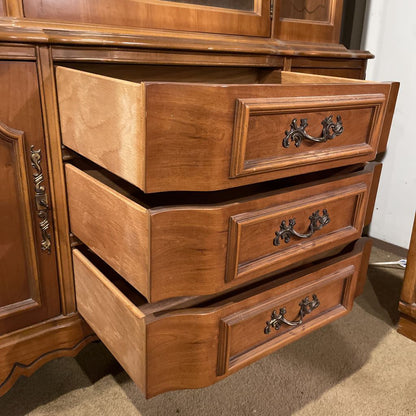 Bassett Maple Vintage China Hutch