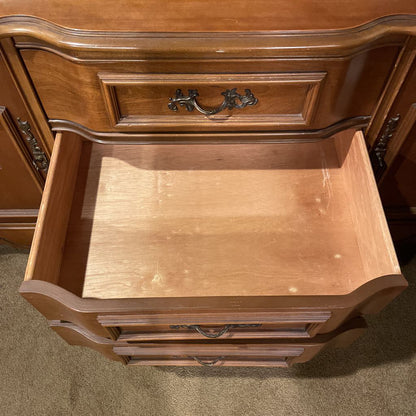 Bassett Maple Vintage China Hutch