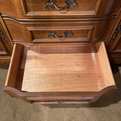 Bassett Maple Vintage China Hutch