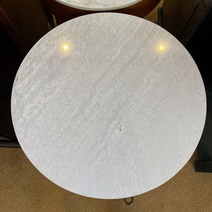 West Elm Marble Top Round 1 Drawer Nightstand