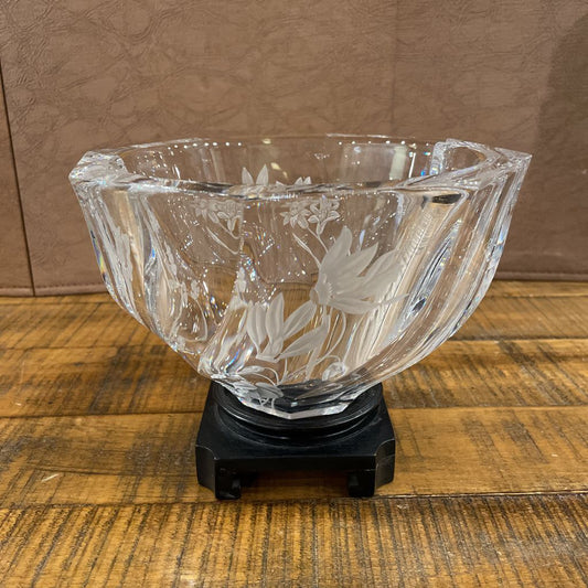 MARGARET OLDMAN Bowl w/ Flowers (and pedestal) UNIQUE FINDS