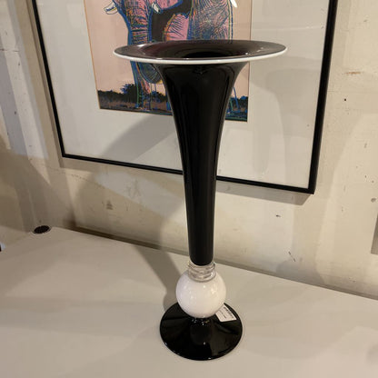 B&W Tall Fluted Vase UNIQUE FINDS