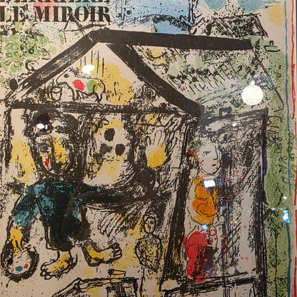 MARC CHAGALL Lithograph - "The Artist at the Village I"