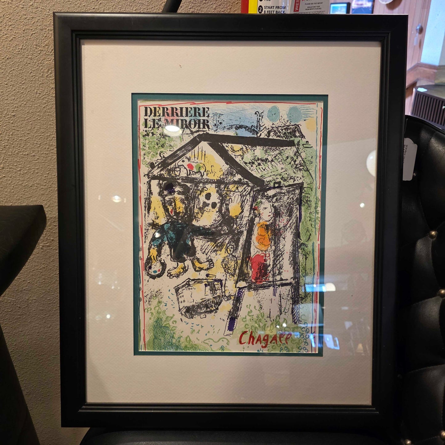 MARC CHAGALL Lithograph - "The Artist at the Village I"
