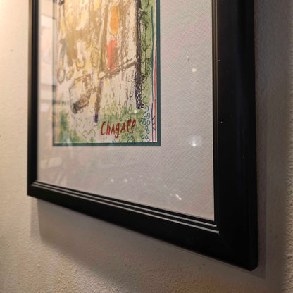 MARC CHAGALL Lithograph - "The Artist at the Village I"