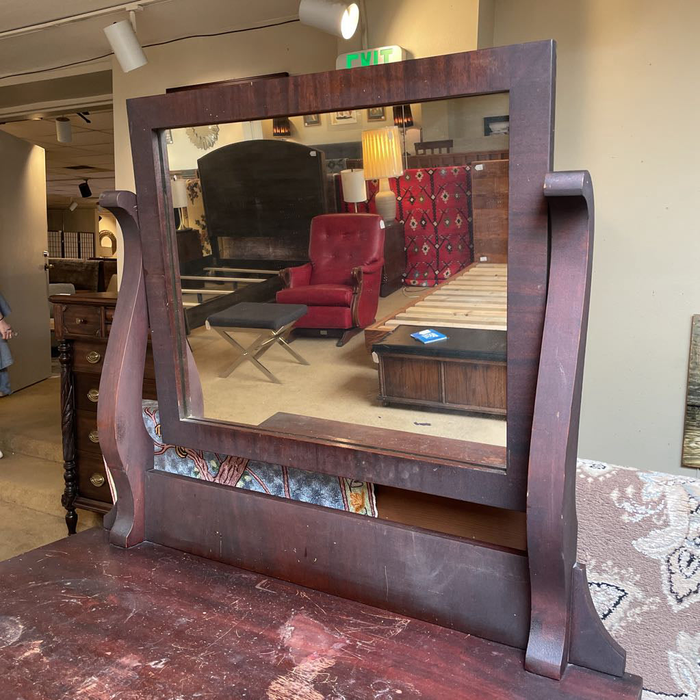 Vintage 4 Drawer Chest with Mirror AS IS
