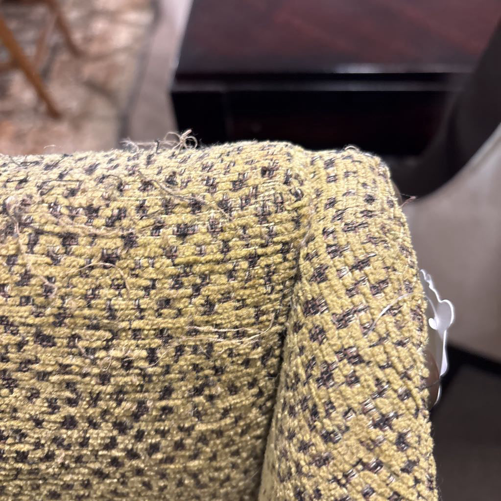 Set of 3 Bronze Nailhead Spotted Swivel Counter Chairs